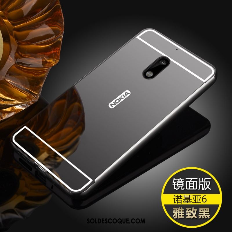 Coque Nokia 6 Téléphone Portable Délavé En Daim Tendance Tempérer Membrane En Ligne