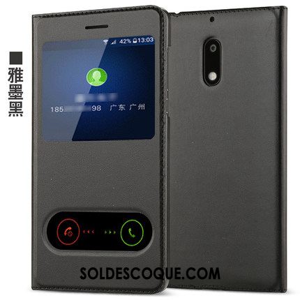 Coque Nokia 6 Téléphone Portable Protection Étui En Cuir Incassable Tout Compris Soldes