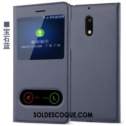 Coque Nokia 6 Téléphone Portable Protection Étui En Cuir Incassable Tout Compris Soldes