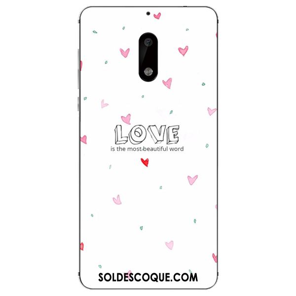 Coque Nokia 6 Étui Blanc Simple Téléphone Portable Fruit Housse Soldes