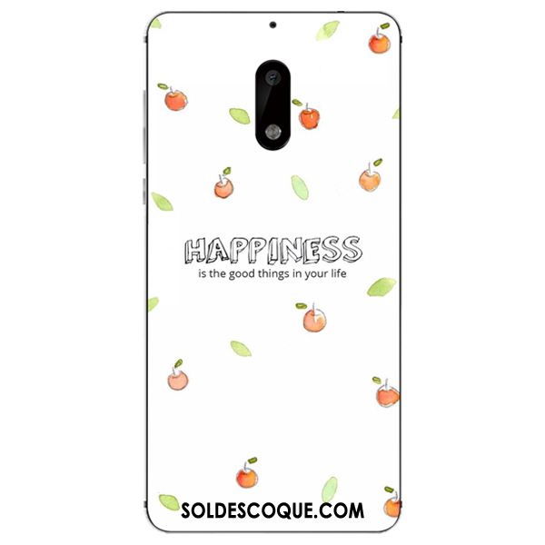 Coque Nokia 6 Étui Blanc Simple Téléphone Portable Fruit Housse Soldes