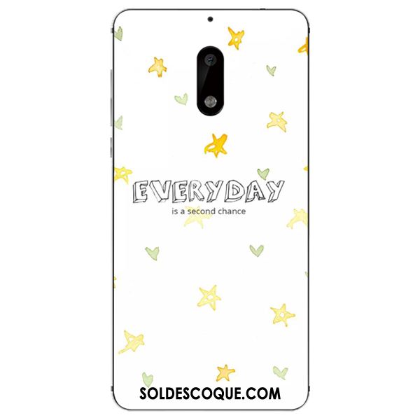 Coque Nokia 6 Étui Blanc Simple Téléphone Portable Fruit Housse Soldes