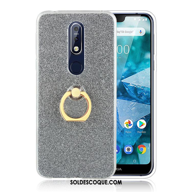 Coque Nokia 7.1 Anneau Créatif Téléphone Portable Incassable Rose France