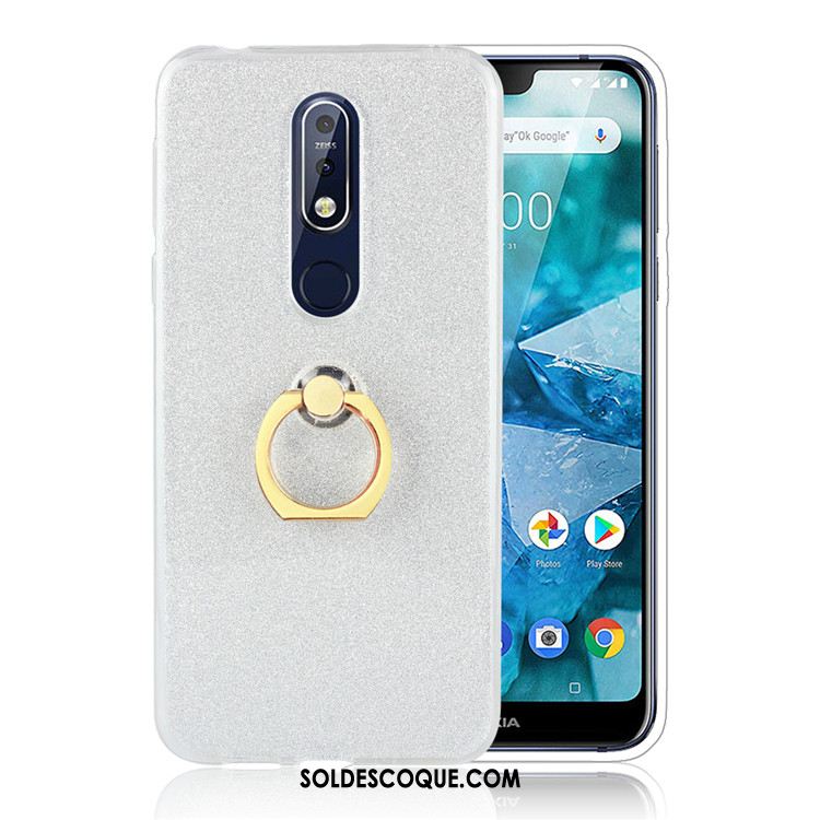 Coque Nokia 7.1 Anneau Créatif Téléphone Portable Incassable Rose France