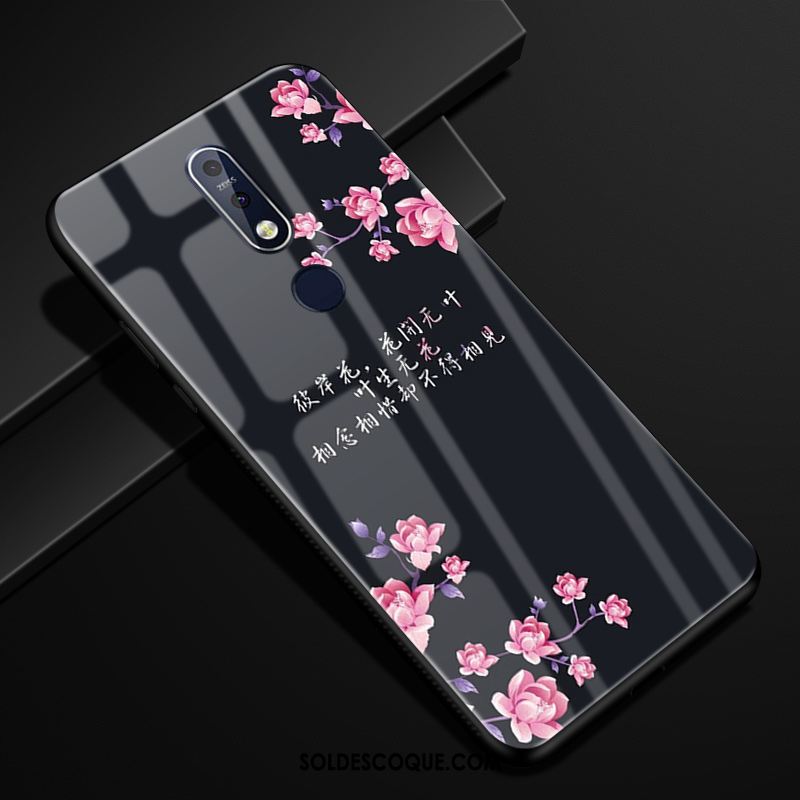 Coque Nokia 7.1 Créatif Protection Blanc Dessin Animé Étui En Ligne