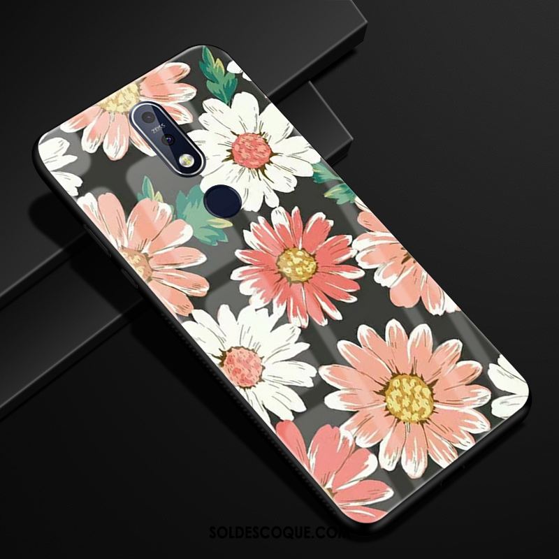 Coque Nokia 7.1 Créatif Protection Blanc Dessin Animé Étui En Ligne