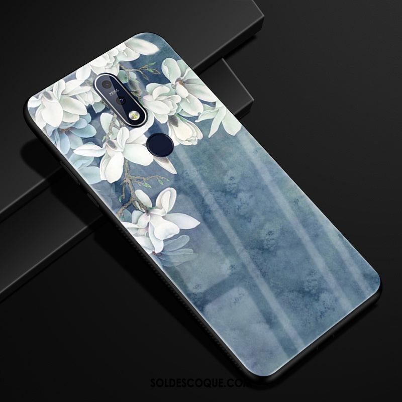 Coque Nokia 7.1 Créatif Protection Blanc Dessin Animé Étui En Ligne