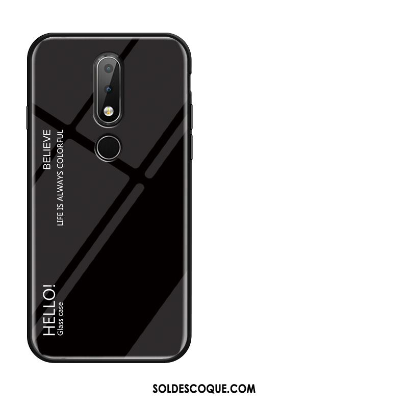 Coque Nokia 7.1 Dégradé Incassable Amoureux Étui Verre Pas Cher