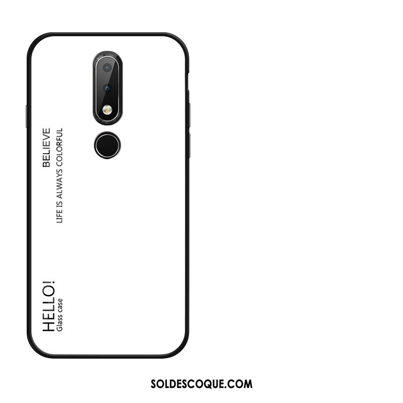 Coque Nokia 7.1 Dégradé Incassable Amoureux Étui Verre Pas Cher