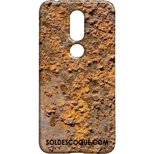 Coque Nokia 7.1 Incassable Blanc Délavé En Daim Personnalité Téléphone Portable Soldes