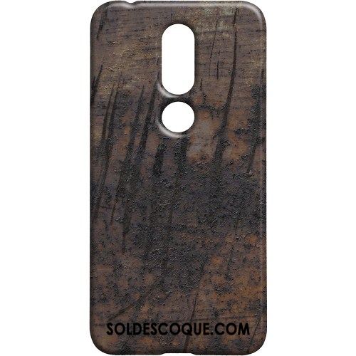 Coque Nokia 7.1 Incassable Blanc Délavé En Daim Personnalité Téléphone Portable Soldes