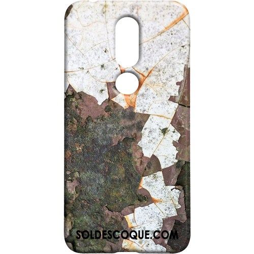 Coque Nokia 7.1 Incassable Blanc Délavé En Daim Personnalité Téléphone Portable Soldes