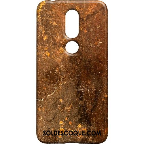 Coque Nokia 7.1 Incassable Blanc Délavé En Daim Personnalité Téléphone Portable Soldes