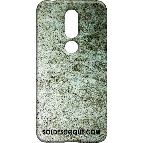 Coque Nokia 7.1 Incassable Blanc Délavé En Daim Personnalité Téléphone Portable Soldes