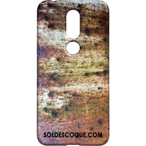 Coque Nokia 7.1 Incassable Blanc Délavé En Daim Personnalité Téléphone Portable Soldes