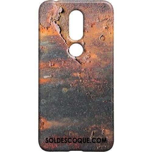 Coque Nokia 7.1 Incassable Blanc Délavé En Daim Personnalité Téléphone Portable Soldes