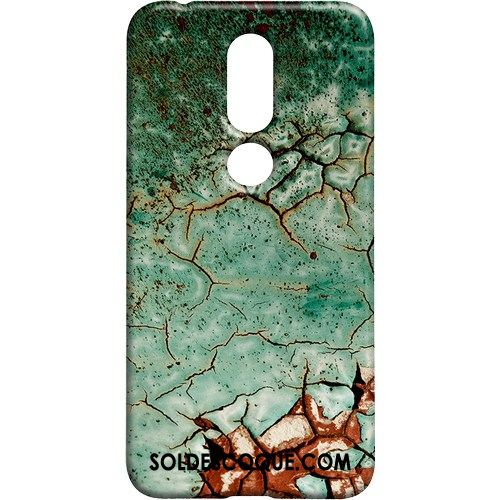 Coque Nokia 7.1 Incassable Blanc Délavé En Daim Personnalité Téléphone Portable Soldes