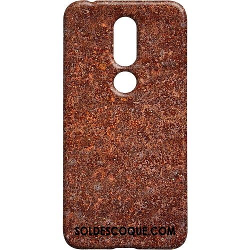 Coque Nokia 7.1 Incassable Blanc Délavé En Daim Personnalité Téléphone Portable Soldes