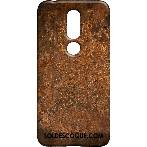 Coque Nokia 7.1 Incassable Blanc Délavé En Daim Personnalité Téléphone Portable Soldes