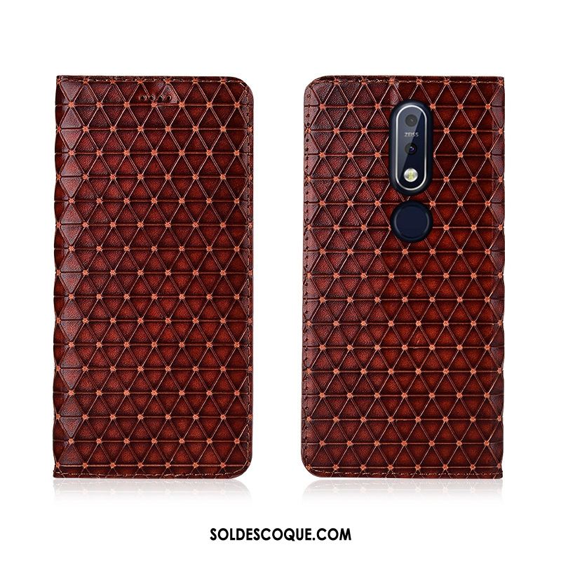 Coque Nokia 7.1 Incassable Étui Protection Étui En Cuir Téléphone Portable En Vente