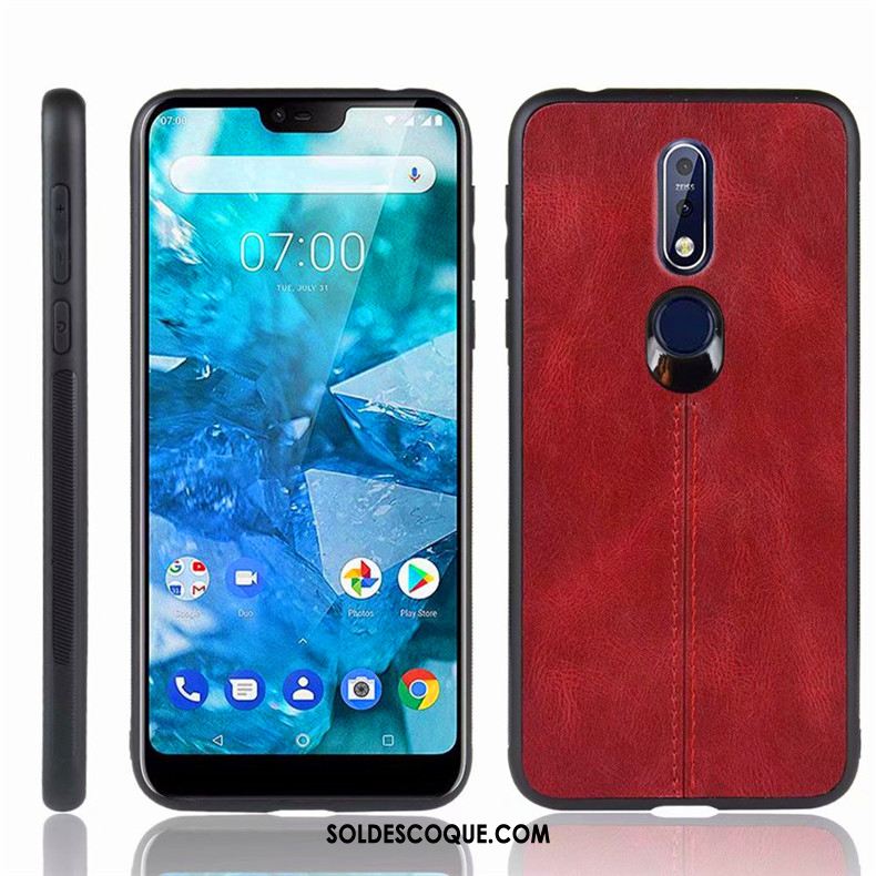 Coque Nokia 7.1 Jaune Incassable Tout Compris Protection Personnalité Pas Cher