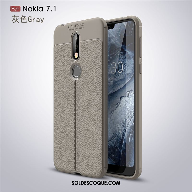 Coque Nokia 7.1 Personnalité Incassable Nouveau Tendance Rouge Soldes