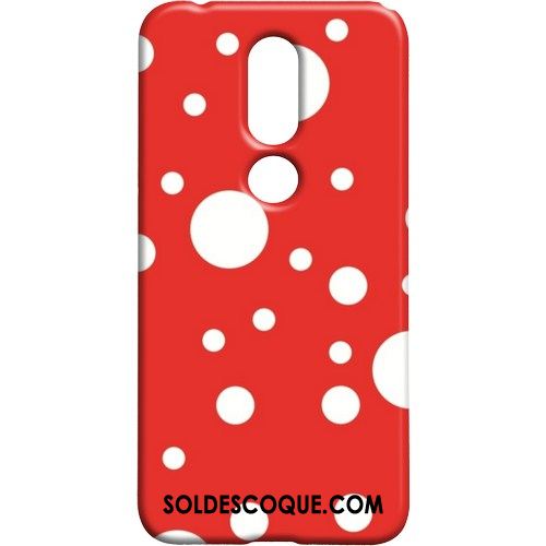 Coque Nokia 7.1 Protection Point D'onde Incassable Vert Délavé En Daim En Vente