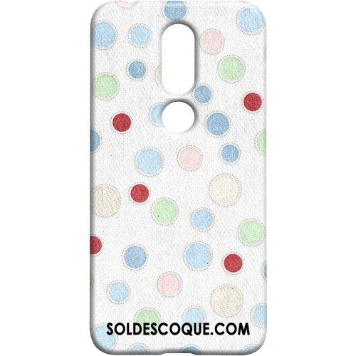 Coque Nokia 7.1 Protection Point D'onde Incassable Vert Délavé En Daim En Vente