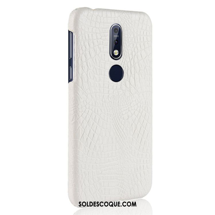 Coque Nokia 7.1 Rose Étui Cuir Qualité Difficile Pas Cher