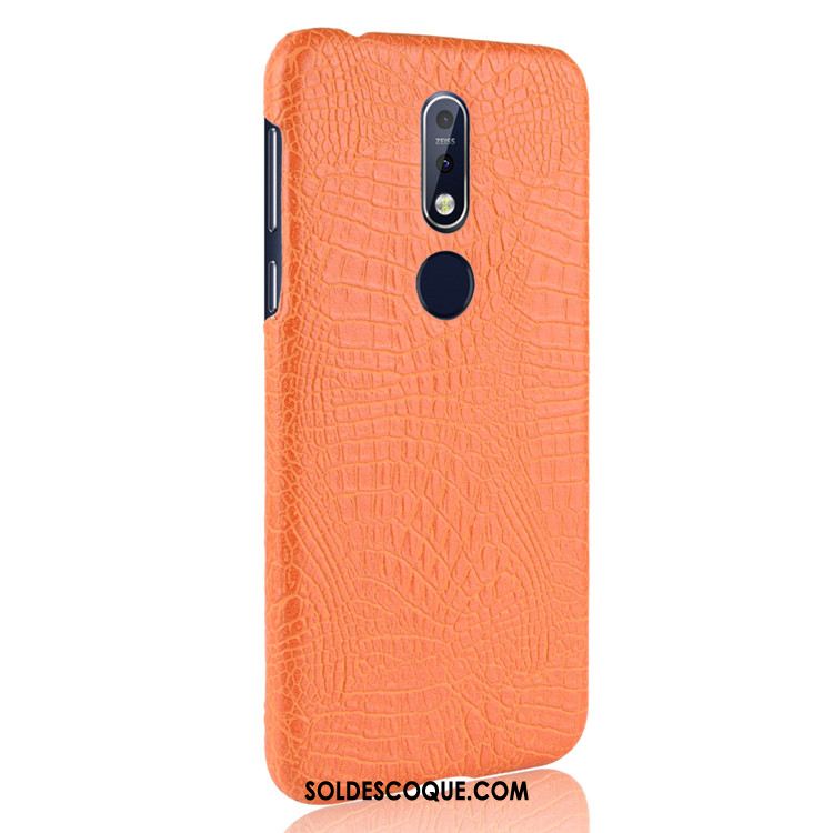 Coque Nokia 7.1 Rose Étui Cuir Qualité Difficile Pas Cher