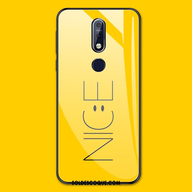 Coque Nokia 7.1 Simple Noir Protection Tout Compris Incassable Housse Soldes