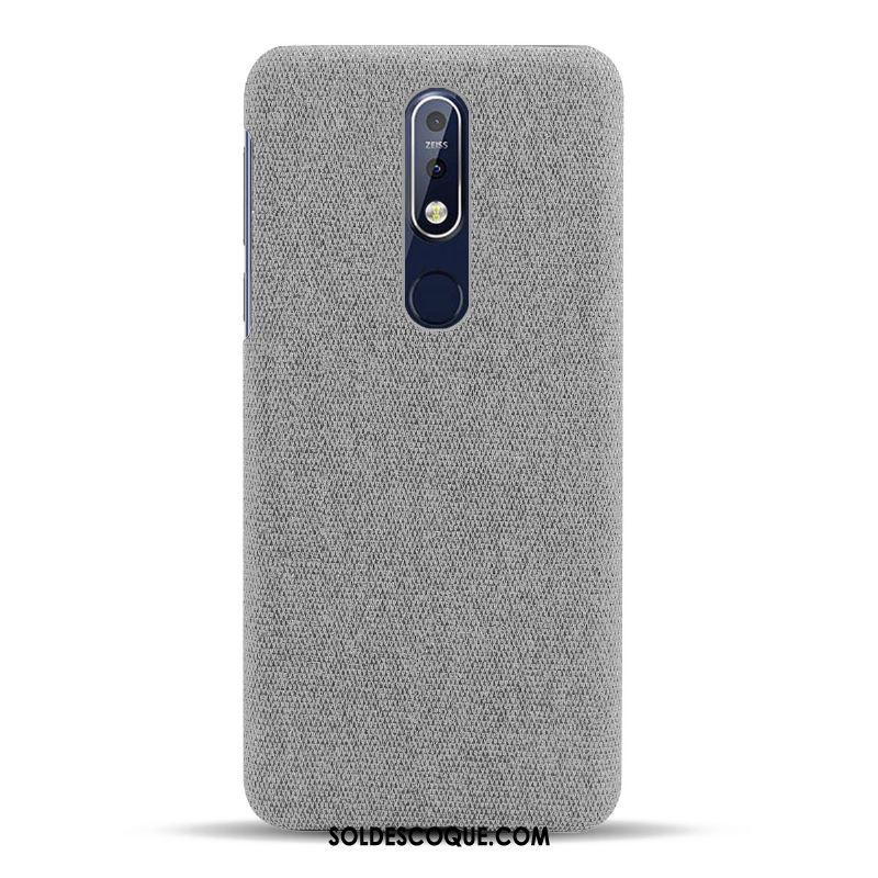 Coque Nokia 7.1 Téléphone Portable Légères Étui Incassable Tissu Soldes