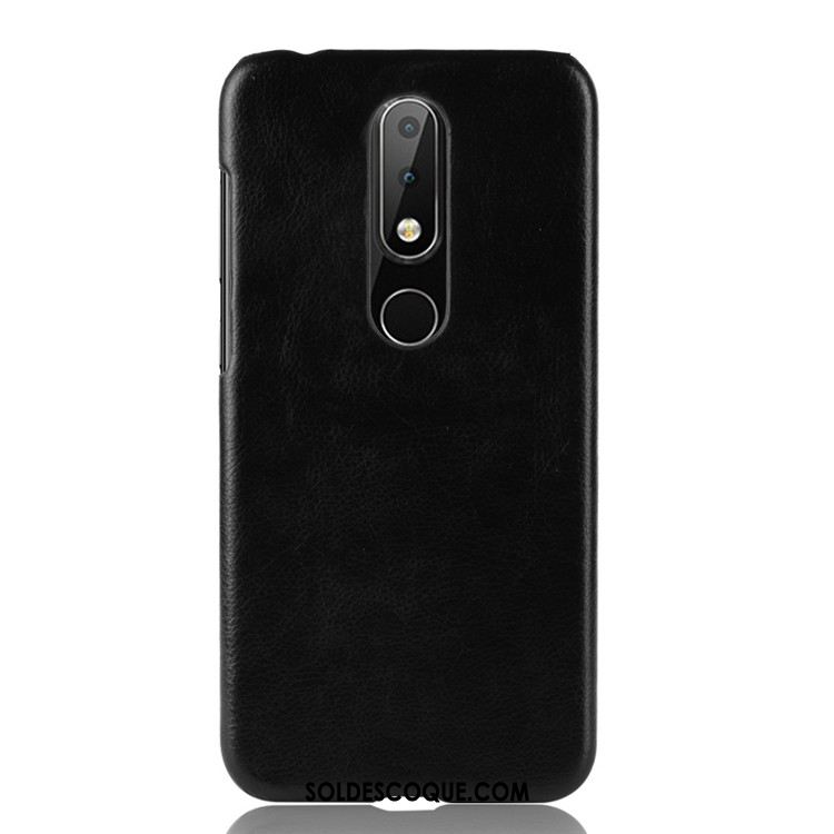 Coque Nokia 7.1 Téléphone Portable Rouge Étui Litchi Modèle Fleurie Soldes