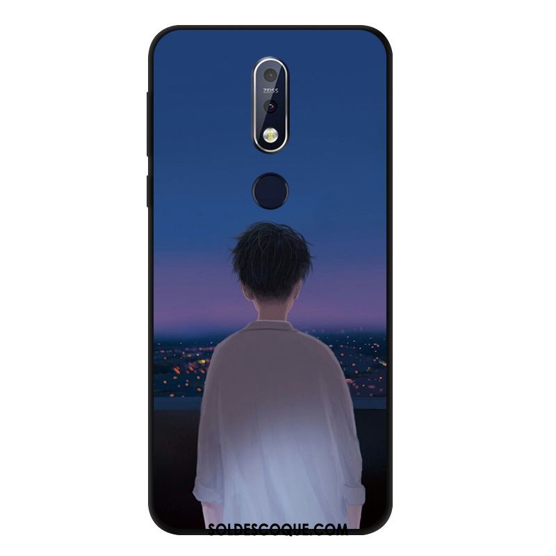 Coque Nokia 7.1 Vent Silicone Incassable Fluide Doux Étui Pas Cher