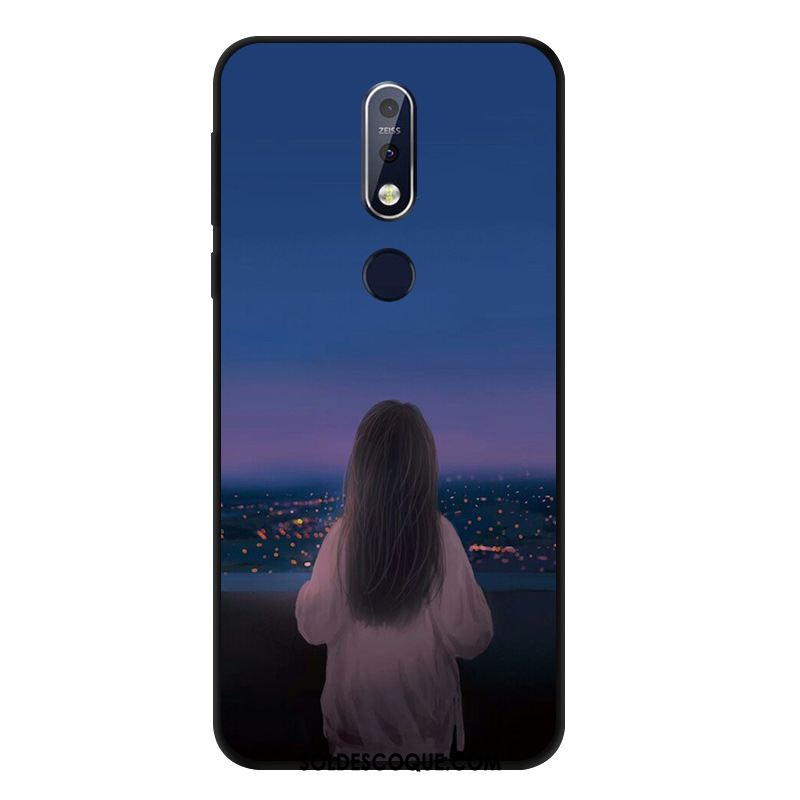 Coque Nokia 7.1 Vent Silicone Incassable Fluide Doux Étui Pas Cher