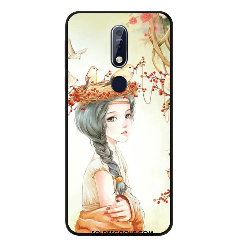 Coque Nokia 7.1 Vent Silicone Incassable Fluide Doux Étui Pas Cher