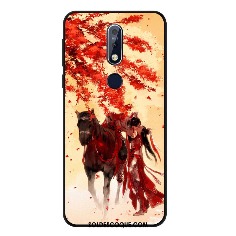 Coque Nokia 7.1 Vent Silicone Incassable Fluide Doux Étui Pas Cher