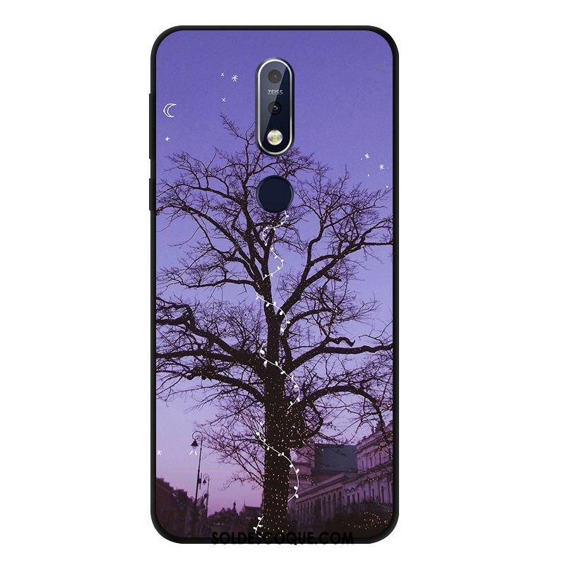 Coque Nokia 7.1 Vent Silicone Incassable Fluide Doux Étui Pas Cher