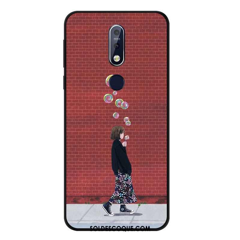 Coque Nokia 7.1 Vent Silicone Incassable Fluide Doux Étui Pas Cher