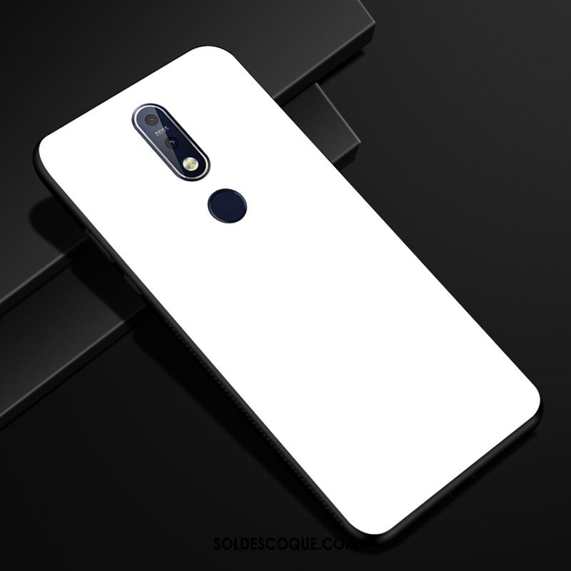 Coque Nokia 7.1 Verre Créatif Dégradé De Couleur Incassable Téléphone Portable Pas Cher