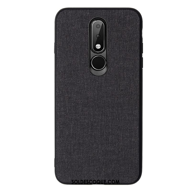 Coque Nokia 7.1 Vert Téléphone Portable Protection Tissu Étui En Vente