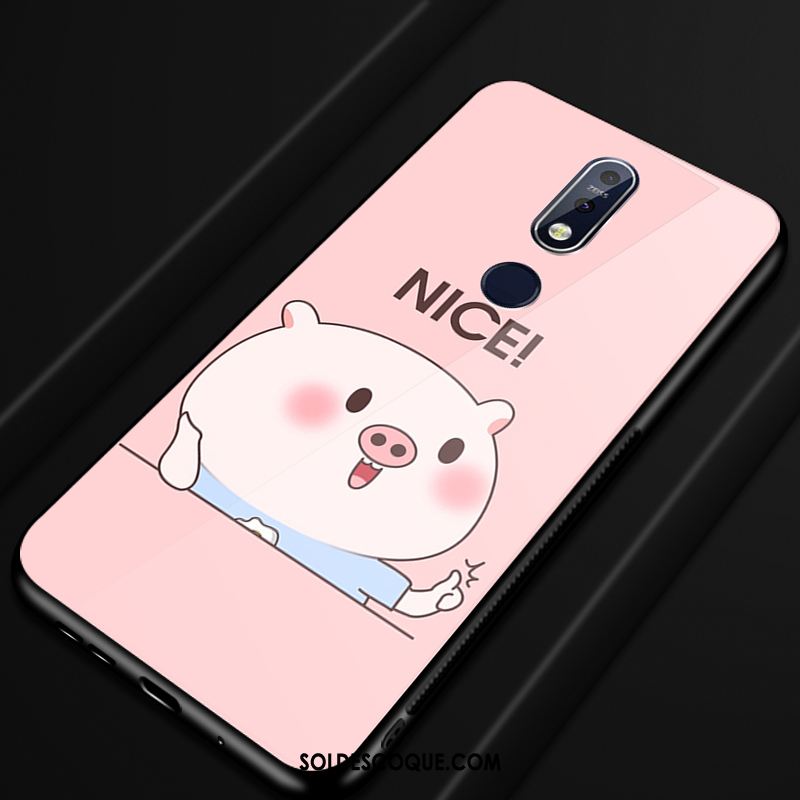 Coque Nokia 7.1 Étui Incassable Dessin Animé Bleu Protection Pas Cher