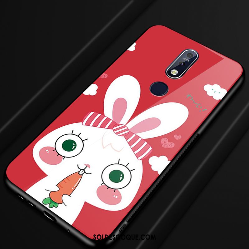 Coque Nokia 7.1 Étui Incassable Dessin Animé Bleu Protection Pas Cher