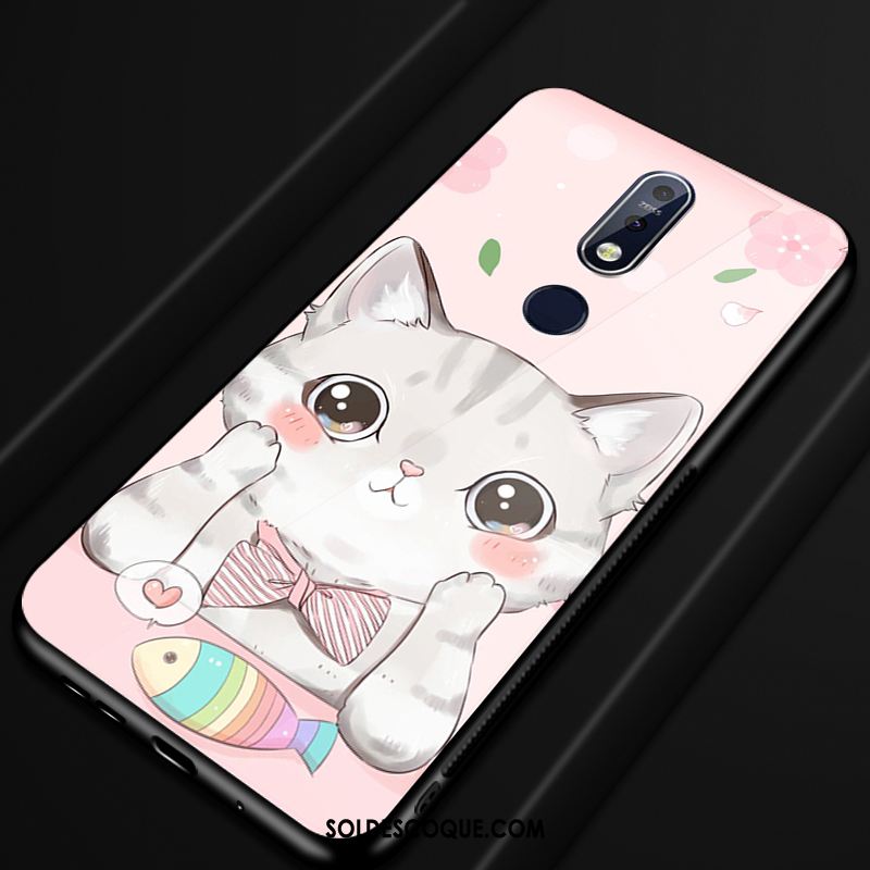 Coque Nokia 7.1 Étui Incassable Dessin Animé Bleu Protection Pas Cher