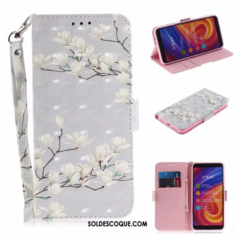 Coque Nokia 7.1 Étui Téléphone Portable Dessin Animé Rose Portefeuille Soldes