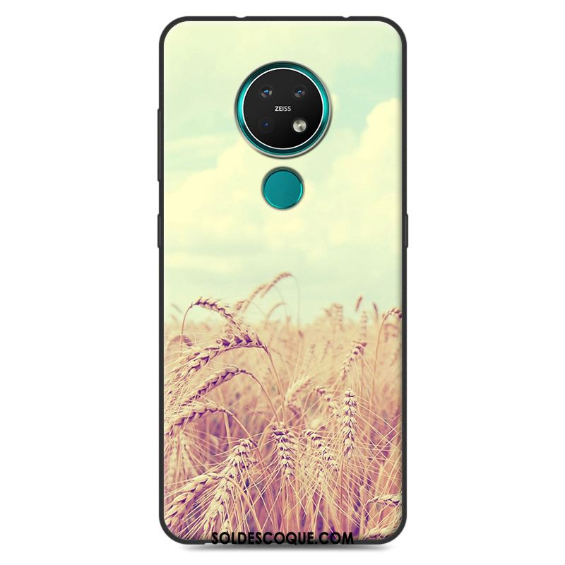 Coque Nokia 7.2 Multicolore Créatif Délavé En Daim Téléphone Portable Vintage Pas Cher