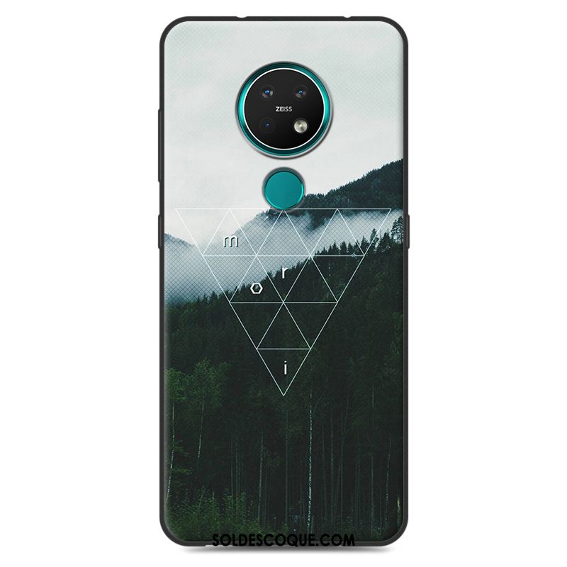 Coque Nokia 7.2 Multicolore Créatif Délavé En Daim Téléphone Portable Vintage Pas Cher