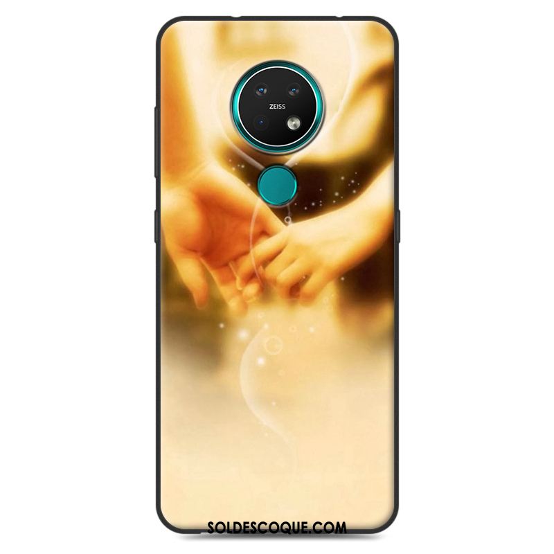 Coque Nokia 7.2 Multicolore Créatif Délavé En Daim Téléphone Portable Vintage Pas Cher