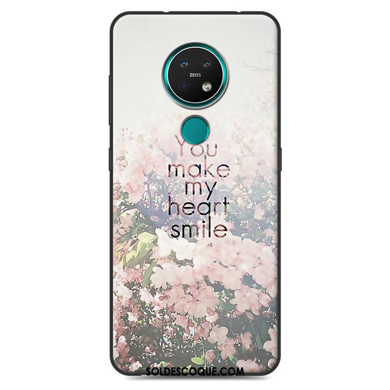 Coque Nokia 7.2 Multicolore Créatif Délavé En Daim Téléphone Portable Vintage Pas Cher