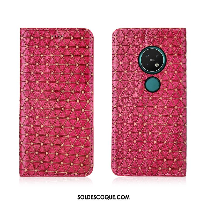 Coque Nokia 7.2 Protection Fluide Doux Tout Compris Cuir Véritable Haute Housse En Ligne